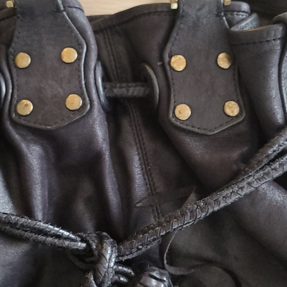 SABINA New York drawstring satchel leather bag - Picture 8 of 13